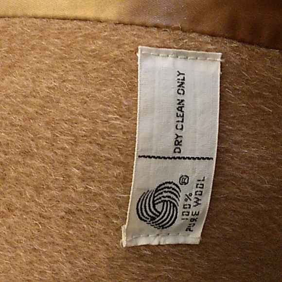 Authentic Vintage 80s 100% Wool Roxanne Columbia, SC Size 4/6 Tan Beige - Picture 8 of 10